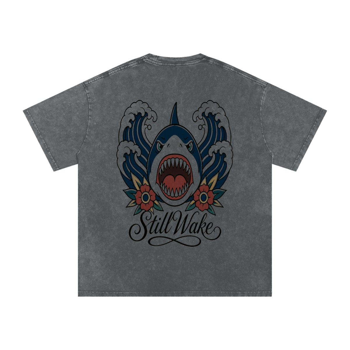 Snow Washed Oversized Cotton T-Shirt