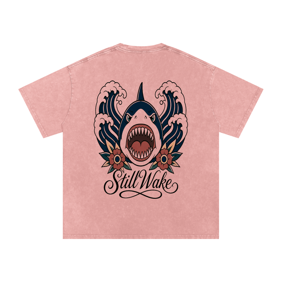 Snow Washed Oversized Cotton T-Shirt