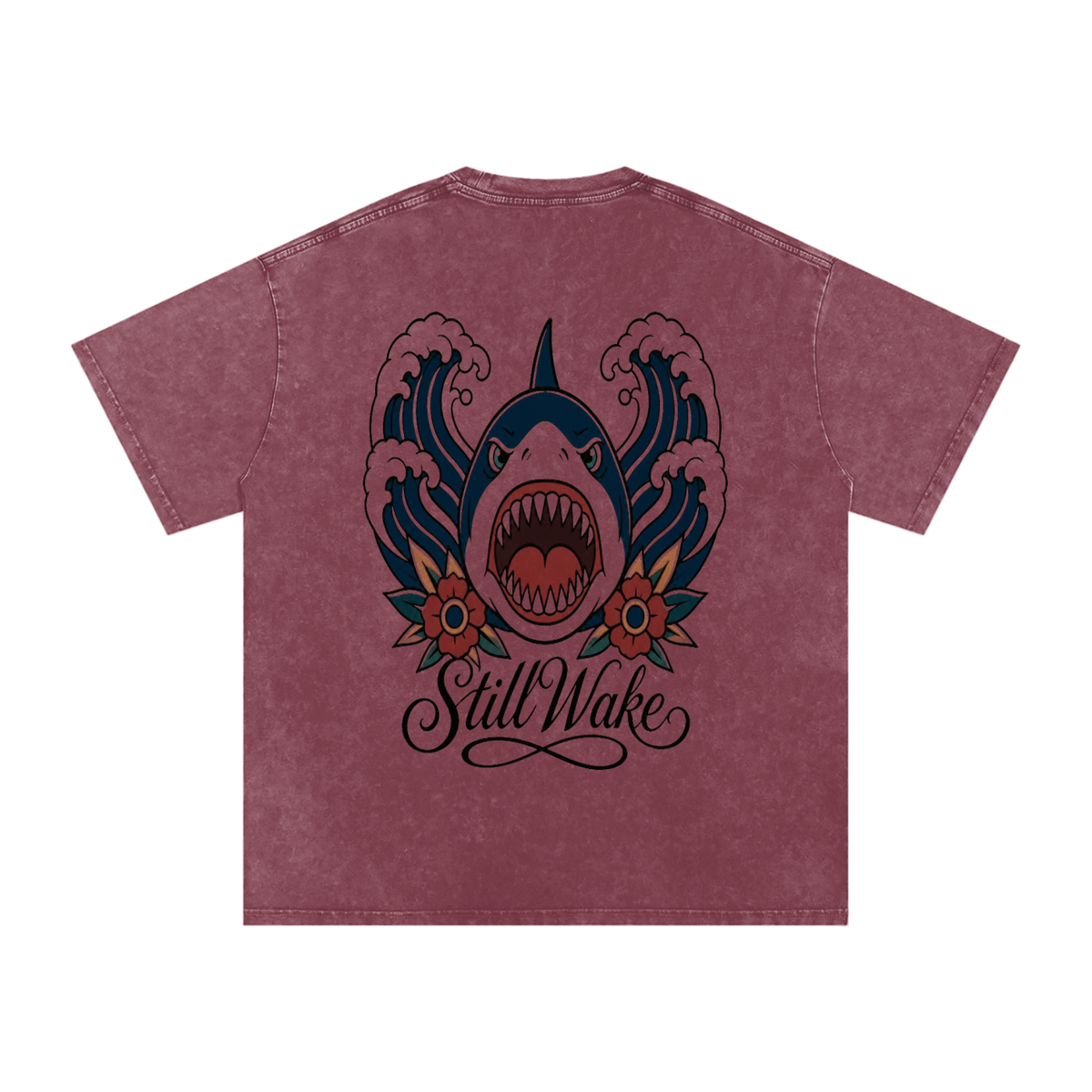 Snow Washed Oversized Cotton T-Shirt