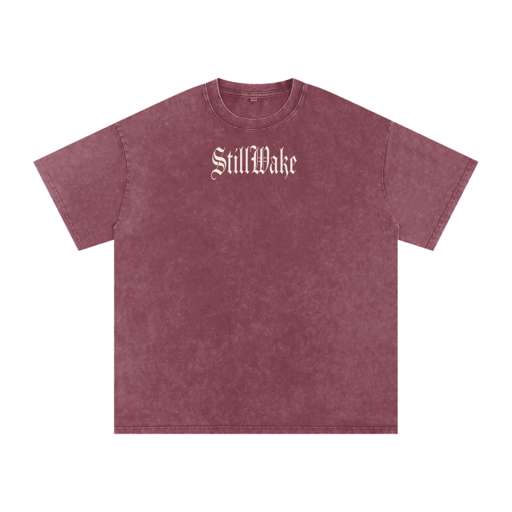 Snow Washed Oversized Cotton T-Shirt